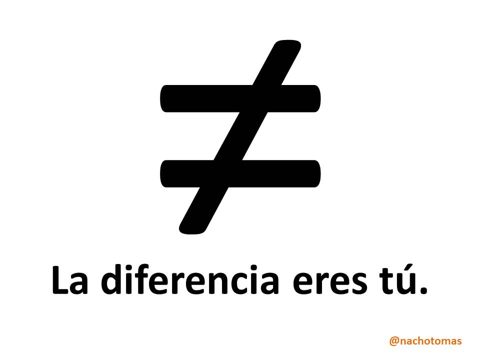 La diferencia eres tu