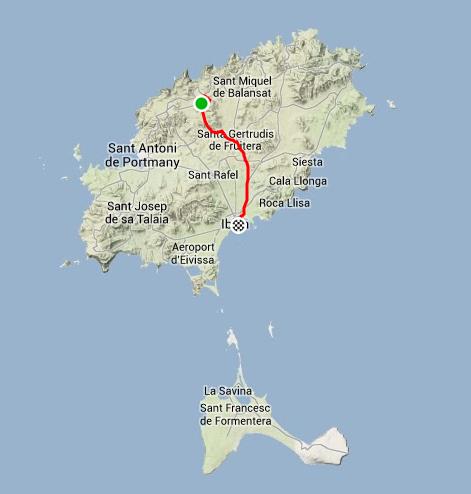 Recorrido Media Maraton Ibiza