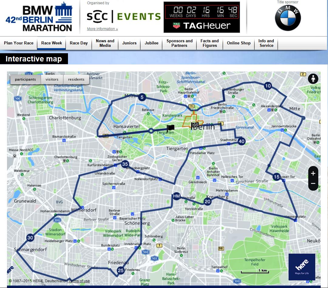 Berlin Marathon Map
