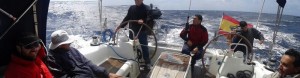 Disfrutando del barco